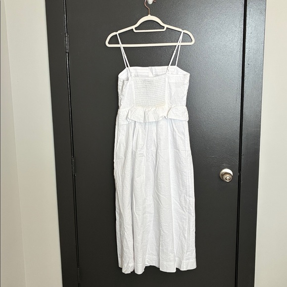 NWT Tuckernuck White Shadow Seersucker Stripe Maddy Dress Sz S - Picture 7 of 9
